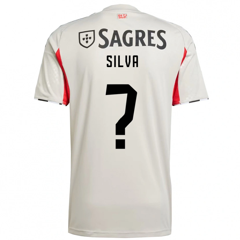 Danxen Enfant Maillot Cassiano Silva #0 Blanc Cassé Rouge Tenues Extérieur 2025/26 T-Shirt