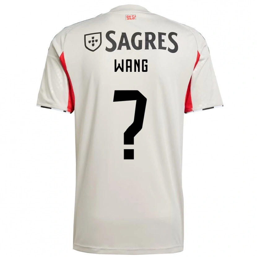 Danxen Enfant Maillot Francisco Wang #0 Blanc Cassé Rouge Tenues Extérieur 2025/26 T-Shirt