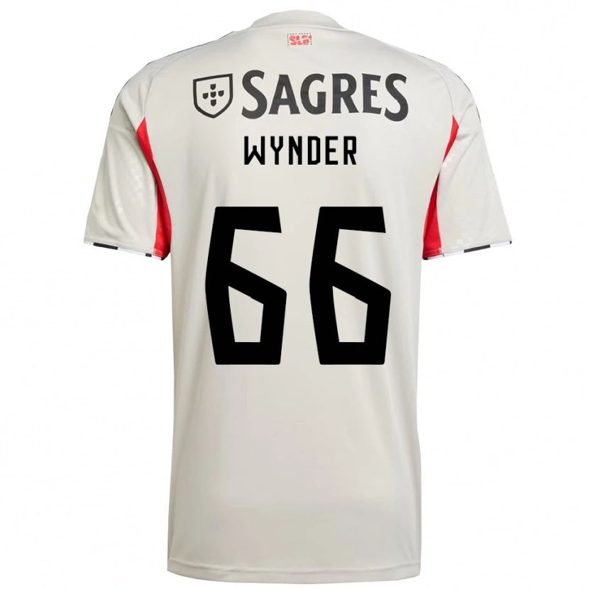 Danxen Enfant Maillot Joshua Wynder #66 Blanc Cassé Rouge Tenues Extérieur 2025/26 T-Shirt
