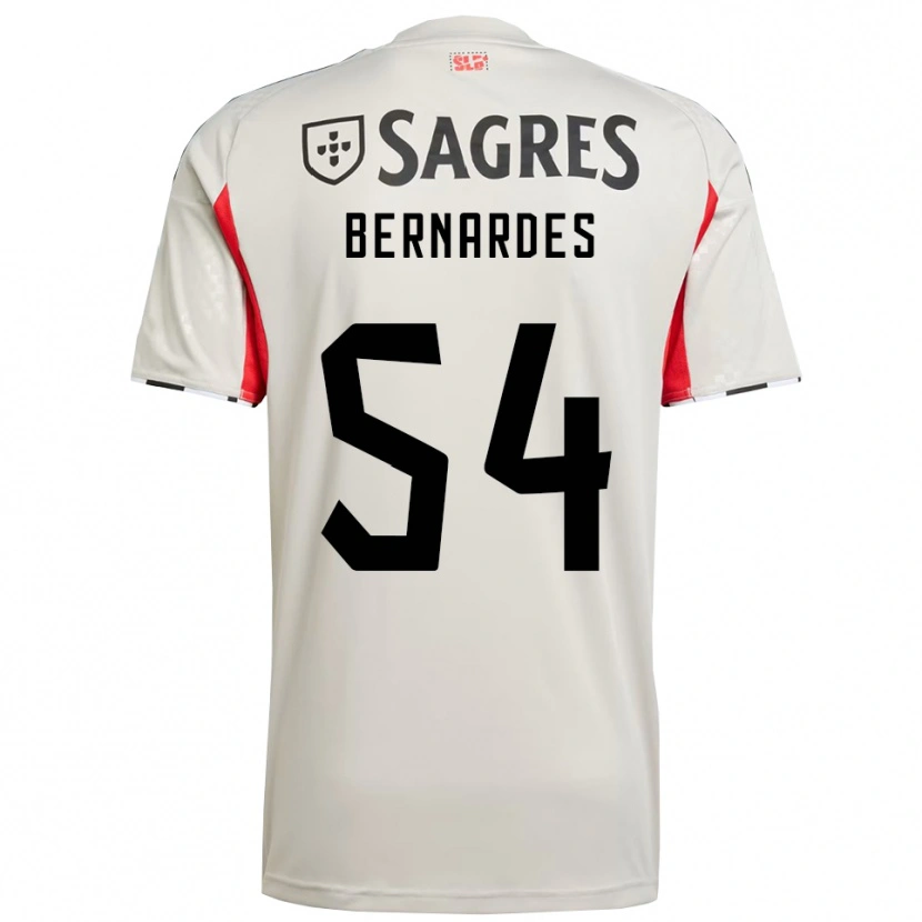 Danxen Enfant Maillot Francisco Neto #54 Blanc Cassé Rouge Tenues Extérieur 2025/26 T-Shirt