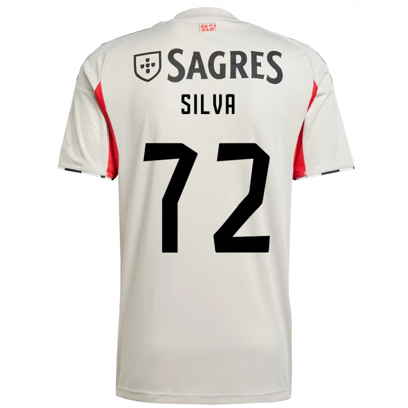 Danxen Enfant Maillot Matilde Silva #72 Blanc Cassé Rouge Tenues Extérieur 2025/26 T-Shirt