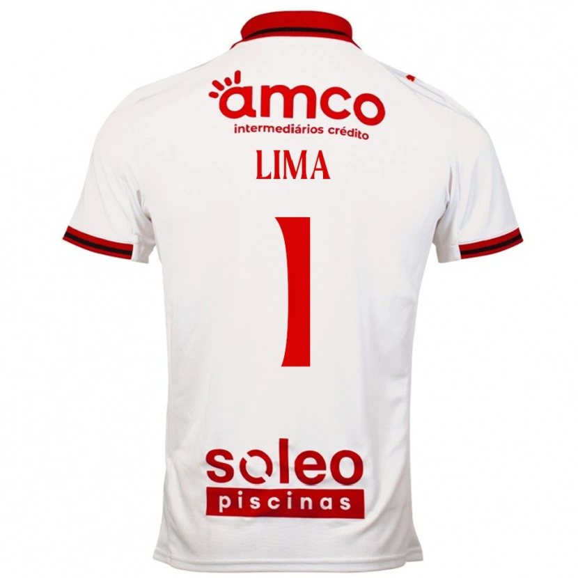 Danxen Enfant Maillot Aline Lima #1 Blanc Rouge Tenues Extérieur 2025/26 T-Shirt