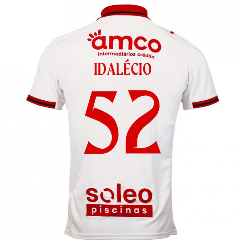 Danxen Enfant Maillot Idalécio #52 Blanc Rouge Tenues Extérieur 2025/26 T-Shirt