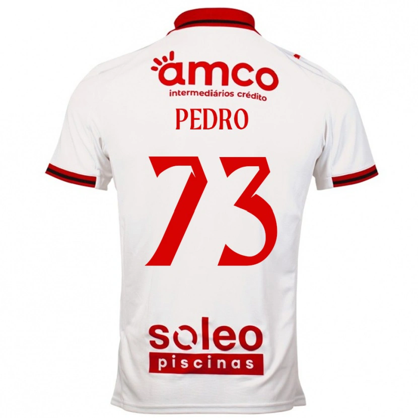 Danxen Enfant Maillot Zé Pedro #73 Blanc Rouge Tenues Extérieur 2025/26 T-Shirt
