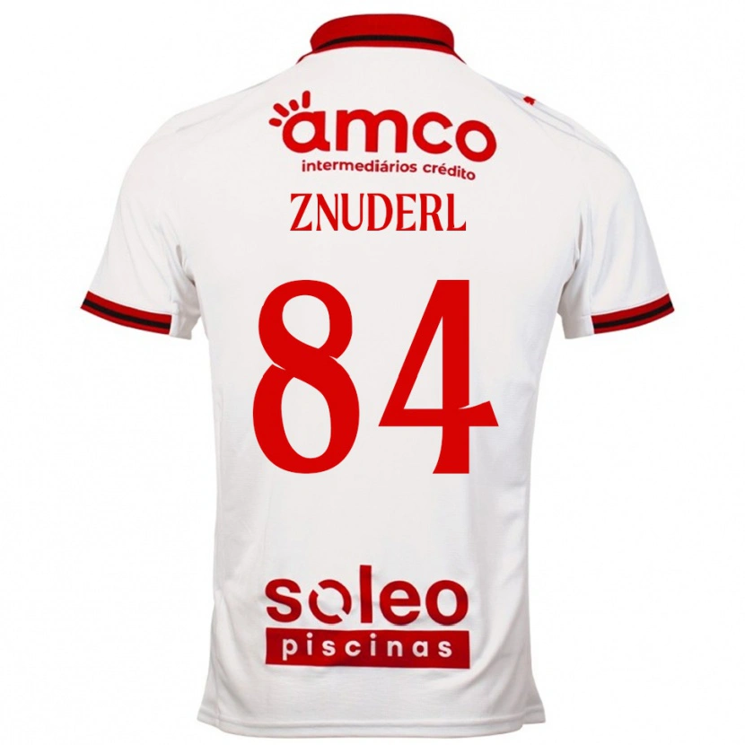 Danxen Enfant Maillot Tai Znuderl #84 Blanc Rouge Tenues Extérieur 2025/26 T-Shirt