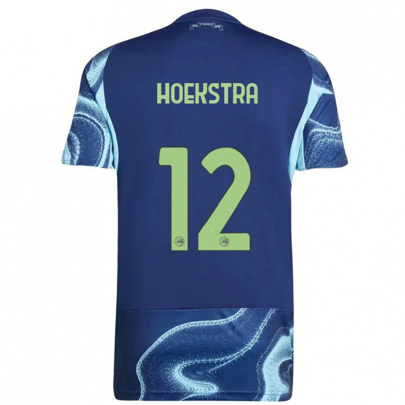 Danxen Enfant Maillot Isabelle Hoekstra #12 Marine Bleu Ciel Tenues Extérieur 2025/26 T-Shirt