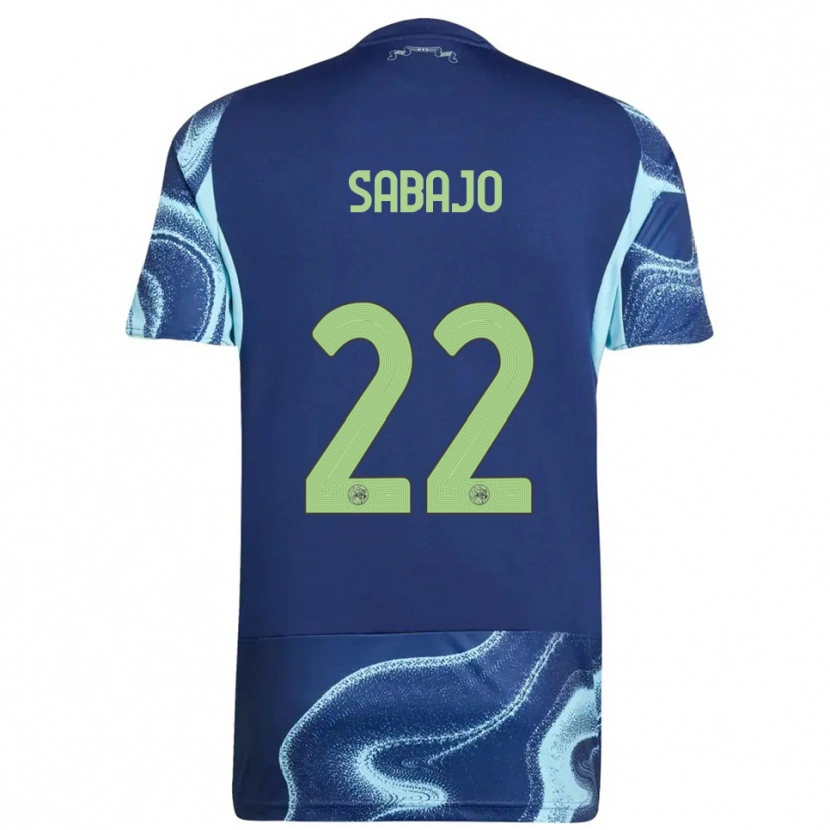 Danxen Enfant Maillot Quinty Sabajo #22 Marine Bleu Ciel Tenues Extérieur 2025/26 T-Shirt