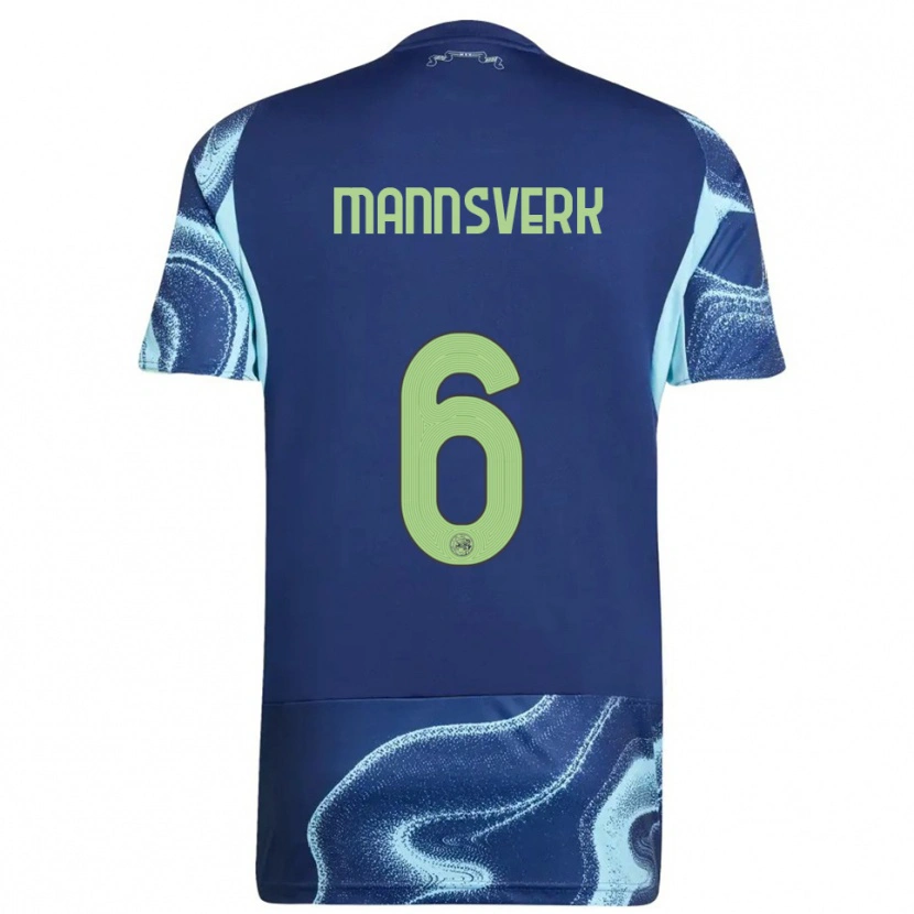 Danxen Enfant Maillot Sivert Mannsverk #6 Marine Bleu Ciel Tenues Extérieur 2025/26 T-Shirt