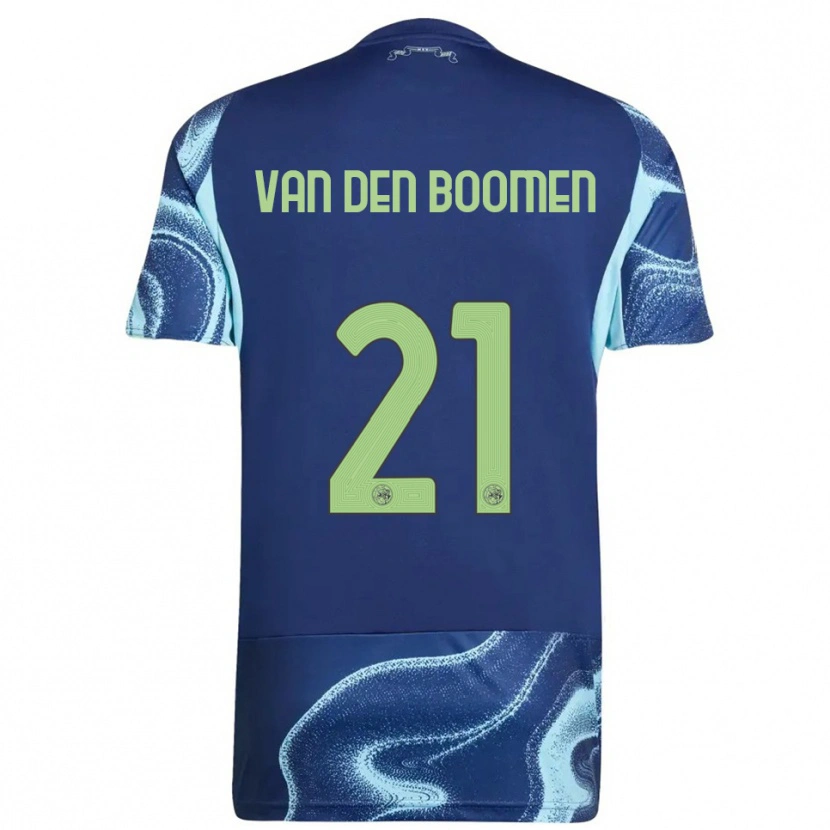 Danxen Enfant Maillot Branco Van Den Boomen #21 Marine Bleu Ciel Tenues Extérieur 2025/26 T-Shirt