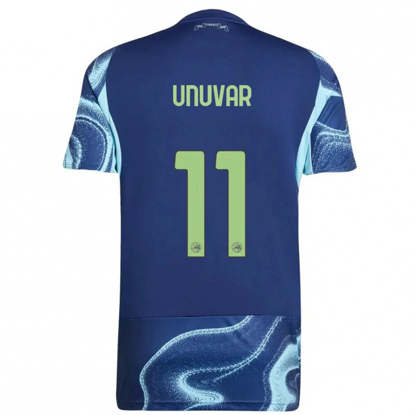 Danxen Enfant Maillot Naci Unuvar #11 Marine Bleu Ciel Tenues Extérieur 2025/26 T-Shirt