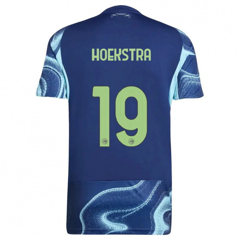 Danxen Enfant Maillot Tiny Hoekstra #19 Marine Bleu Ciel Tenues Extérieur 2025/26 T-Shirt