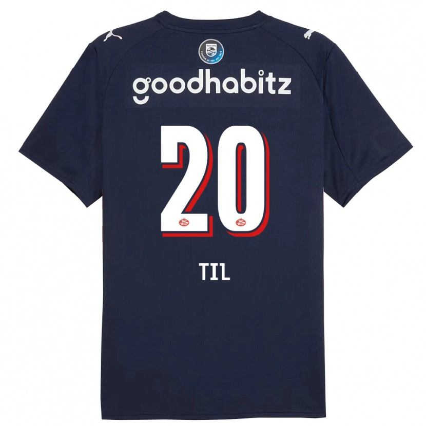 Danxen Enfant Maillot Guus Til #20 Marine Blanc Tenues Extérieur 2025/26 T-Shirt