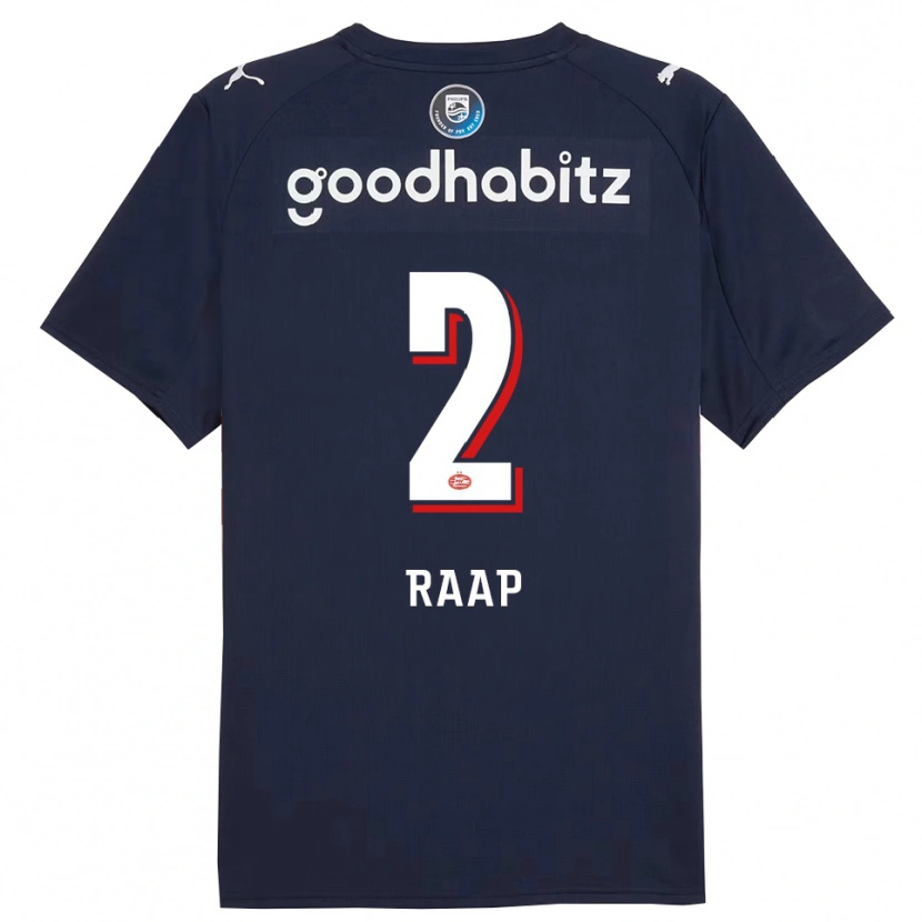 Danxen Enfant Maillot Yiandro Raap #2 Marine Blanc Tenues Extérieur 2025/26 T-Shirt