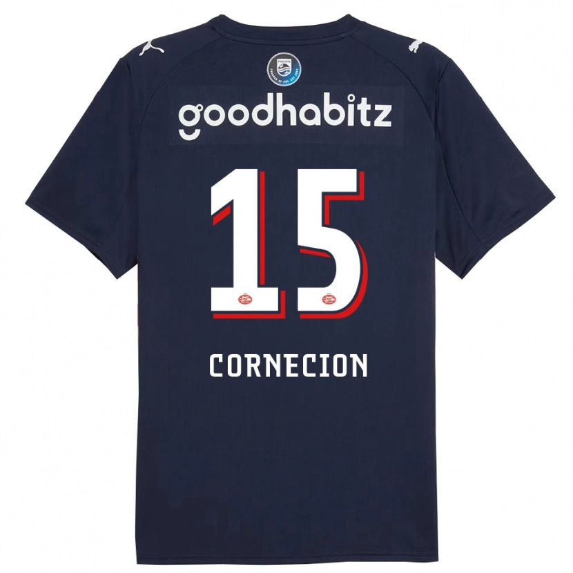 Danxen Enfant Maillot Shuryjano Cornecion #15 Marine Blanc Tenues Extérieur 2025/26 T-Shirt