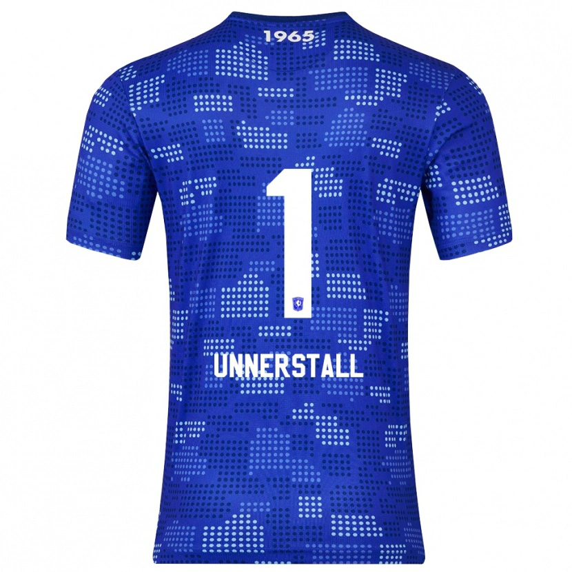 Danxen Enfant Maillot Lars Unnerstall #1 Bleu Bleu Ciel Tenues Extérieur 2025/26 T-Shirt