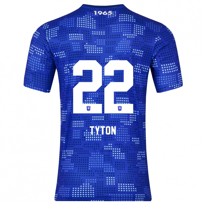 Danxen Enfant Maillot Przemyslaw Tyton #22 Bleu Bleu Ciel Tenues Extérieur 2025/26 T-Shirt