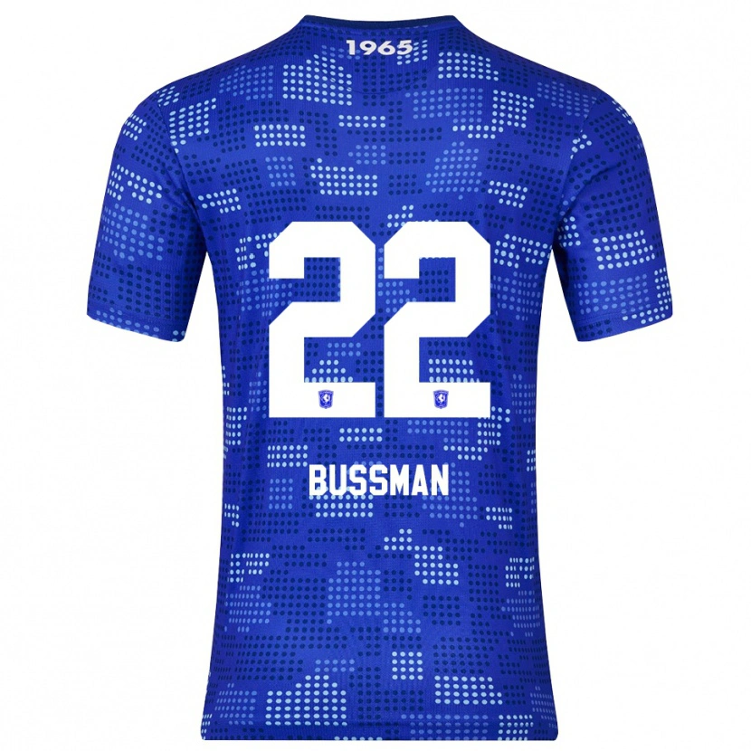 Danxen Enfant Maillot Fiene Bussman #22 Bleu Bleu Ciel Tenues Extérieur 2025/26 T-Shirt