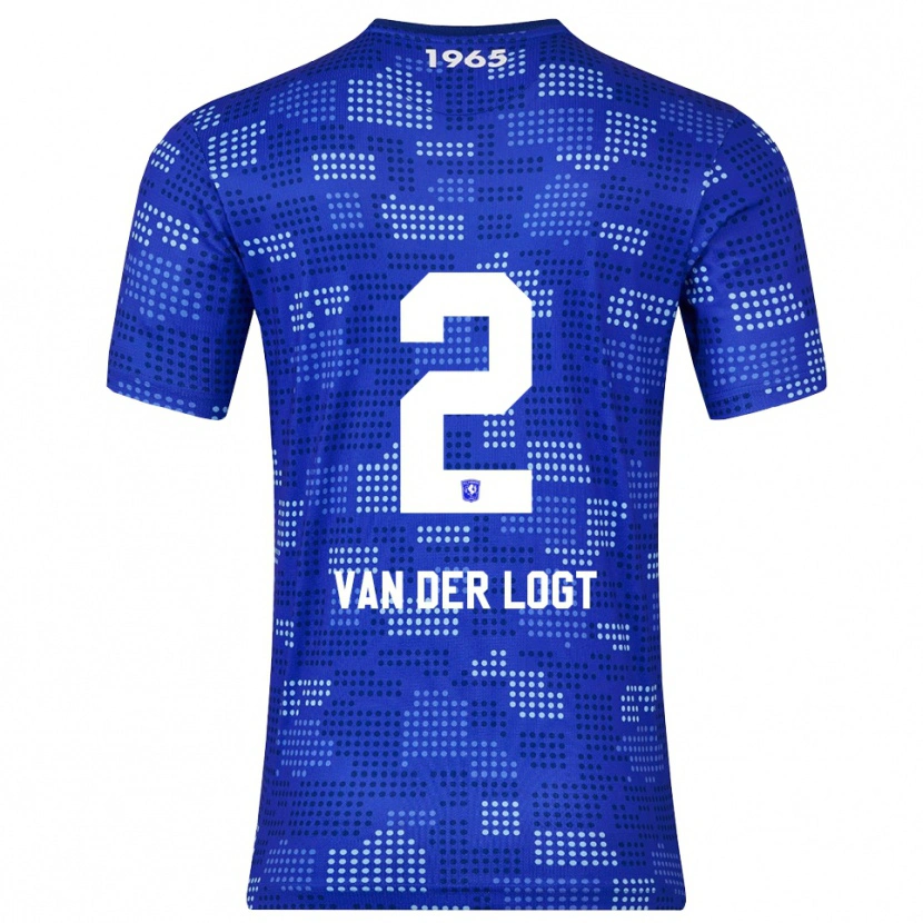 Danxen Enfant Maillot Jim Van Der Logt #2 Bleu Bleu Ciel Tenues Extérieur 2025/26 T-Shirt