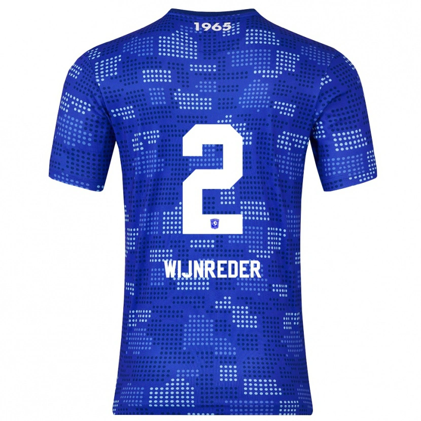 Danxen Enfant Maillot Jeppe Wijnreder #2 Bleu Bleu Ciel Tenues Extérieur 2025/26 T-Shirt