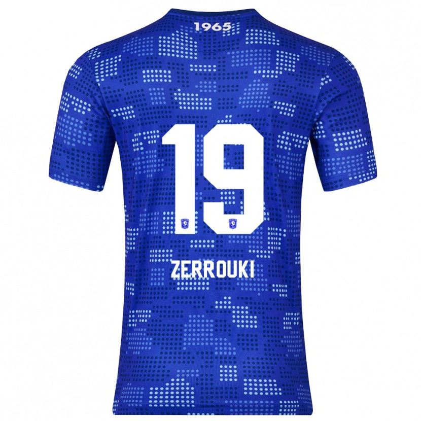 Danxen Enfant Maillot Ramiz Zerrouki #19 Bleu Bleu Ciel Tenues Extérieur 2025/26 T-Shirt