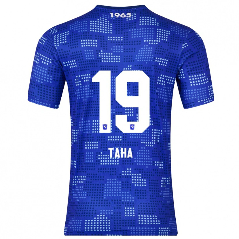 Danxen Enfant Maillot Younes Taha #19 Bleu Bleu Ciel Tenues Extérieur 2025/26 T-Shirt