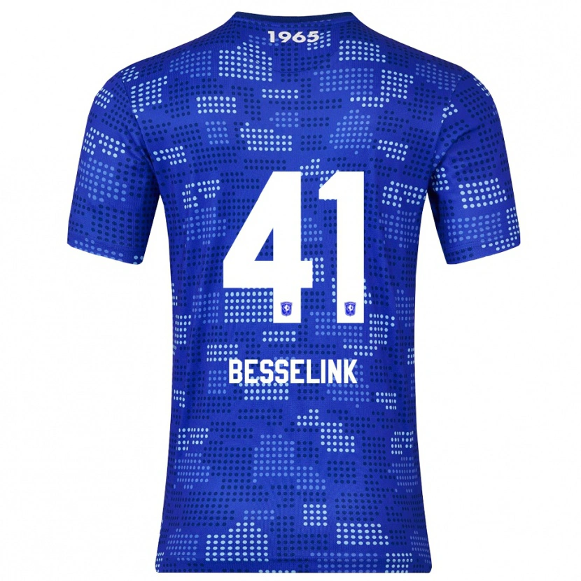 Danxen Enfant Maillot Gijs Besselink #41 Bleu Bleu Ciel Tenues Extérieur 2025/26 T-Shirt
