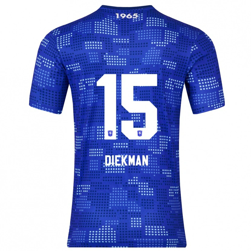 Danxen Enfant Maillot Jill Diekman #15 Bleu Bleu Ciel Tenues Extérieur 2025/26 T-Shirt
