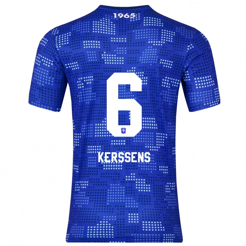Danxen Enfant Maillot Tom Kerssens #6 Bleu Bleu Ciel Tenues Extérieur 2025/26 T-Shirt