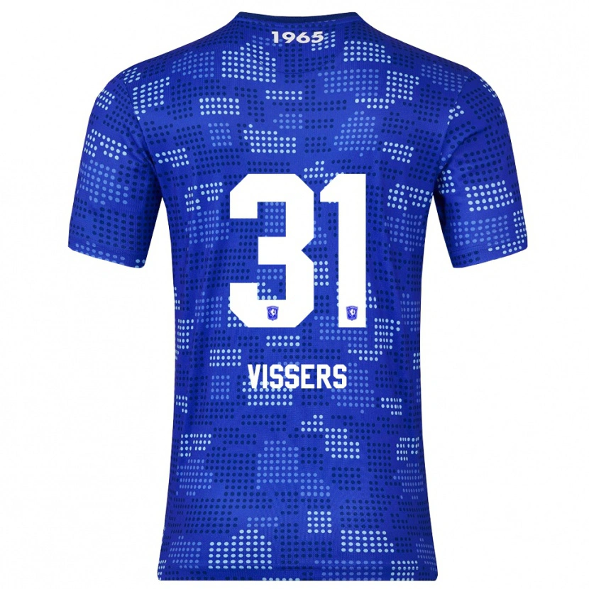Danxen Enfant Maillot Kiki Vissers #31 Bleu Bleu Ciel Tenues Extérieur 2025/26 T-Shirt