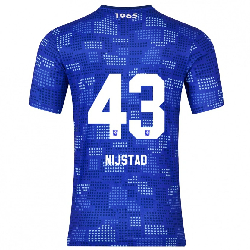 Danxen Enfant Maillot Ruud Nijstad #43 Bleu Bleu Ciel Tenues Extérieur 2025/26 T-Shirt