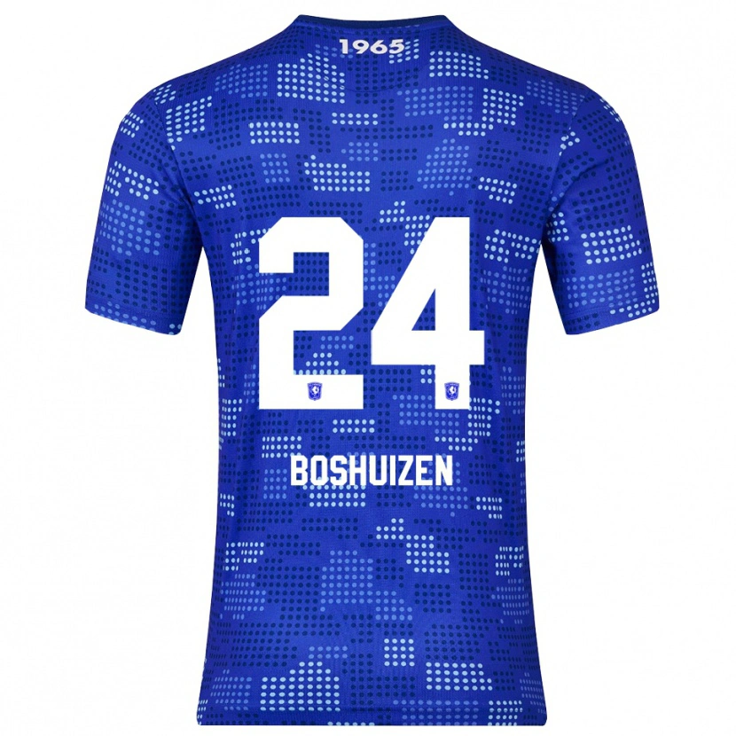 Danxen Enfant Maillot Annouk Boshuizen #24 Bleu Bleu Ciel Tenues Extérieur 2025/26 T-Shirt