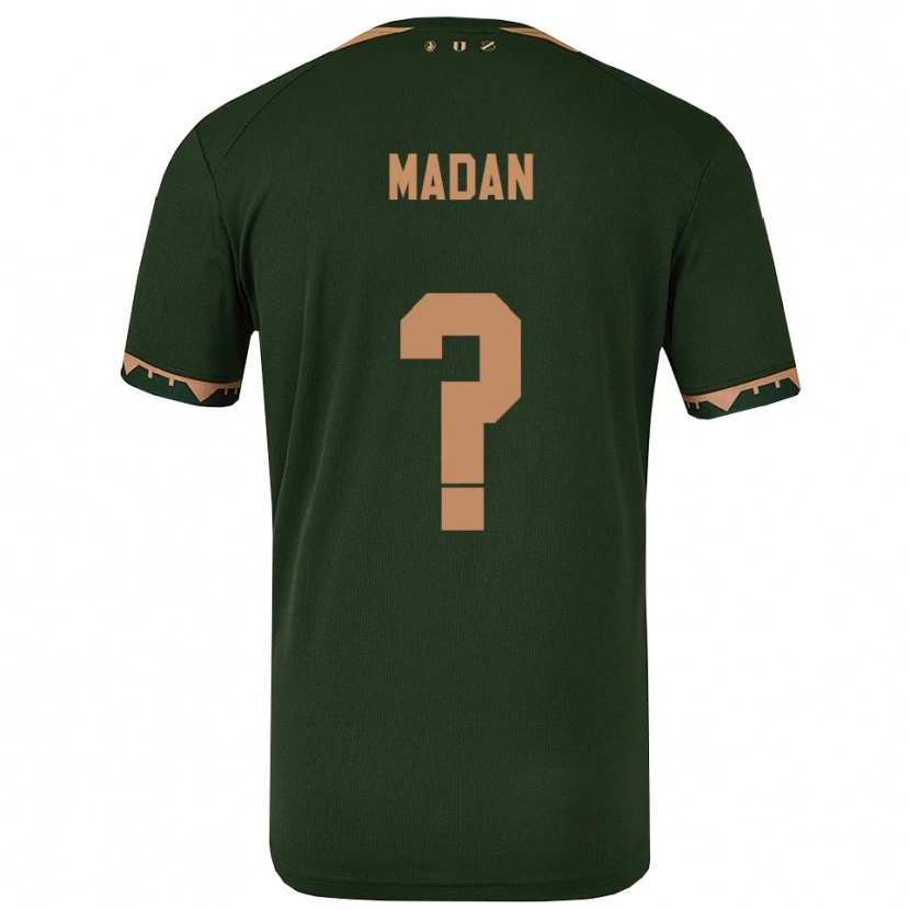 Danxen Enfant Maillot Semih Madan #0 Vert Or Tenues Extérieur 2025/26 T-Shirt