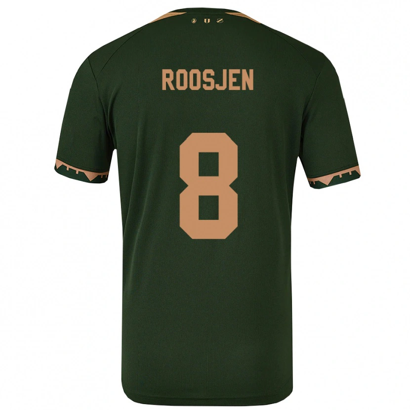 Danxen Enfant Maillot Judith Roosjen #8 Vert Or Tenues Extérieur 2025/26 T-Shirt