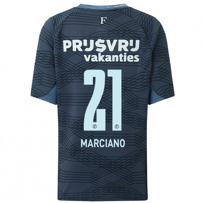 Danxen Enfant Maillot Ofir Marciano #21 Noir Gris Tenues Extérieur 2025/26 T-Shirt