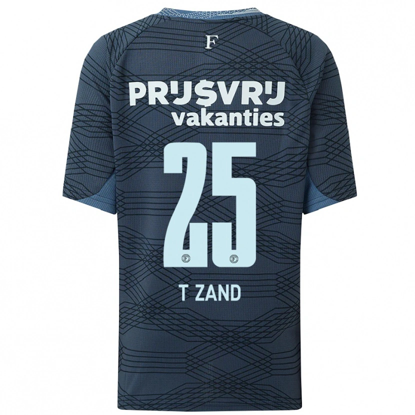 Danxen Enfant Maillot Shiloh 'T Zand #25 Noir Gris Tenues Extérieur 2025/26 T-Shirt