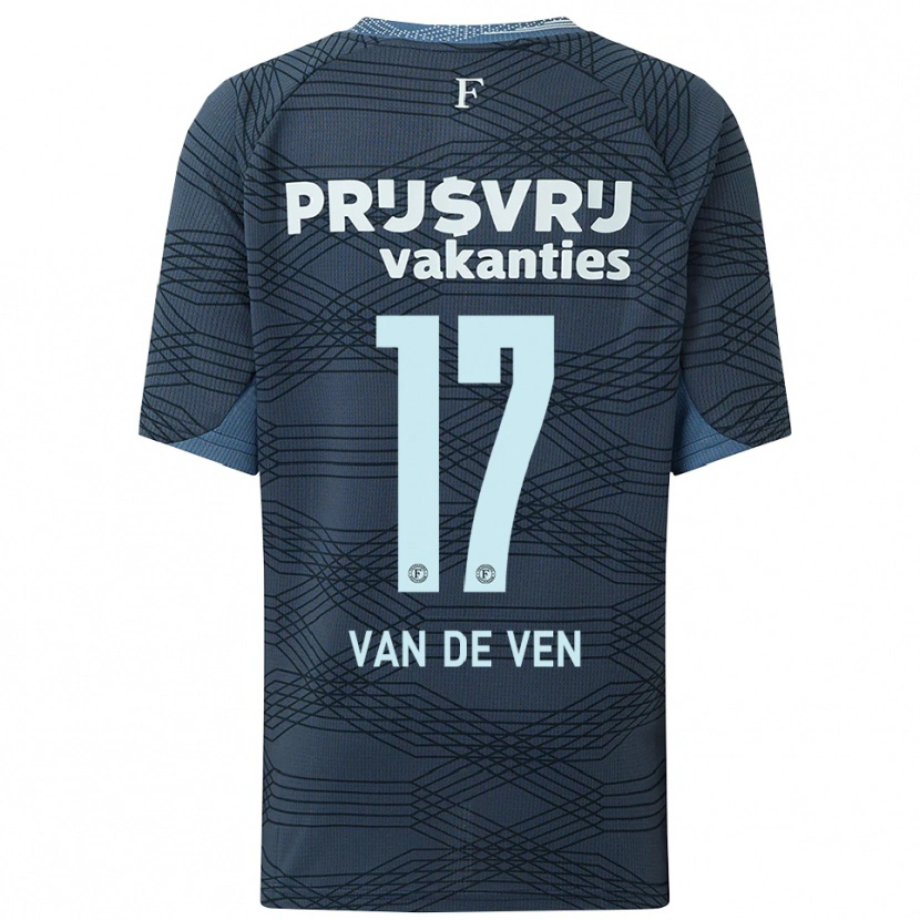 Danxen Enfant Maillot Zoi Van De Ven #17 Noir Gris Tenues Extérieur 2025/26 T-Shirt