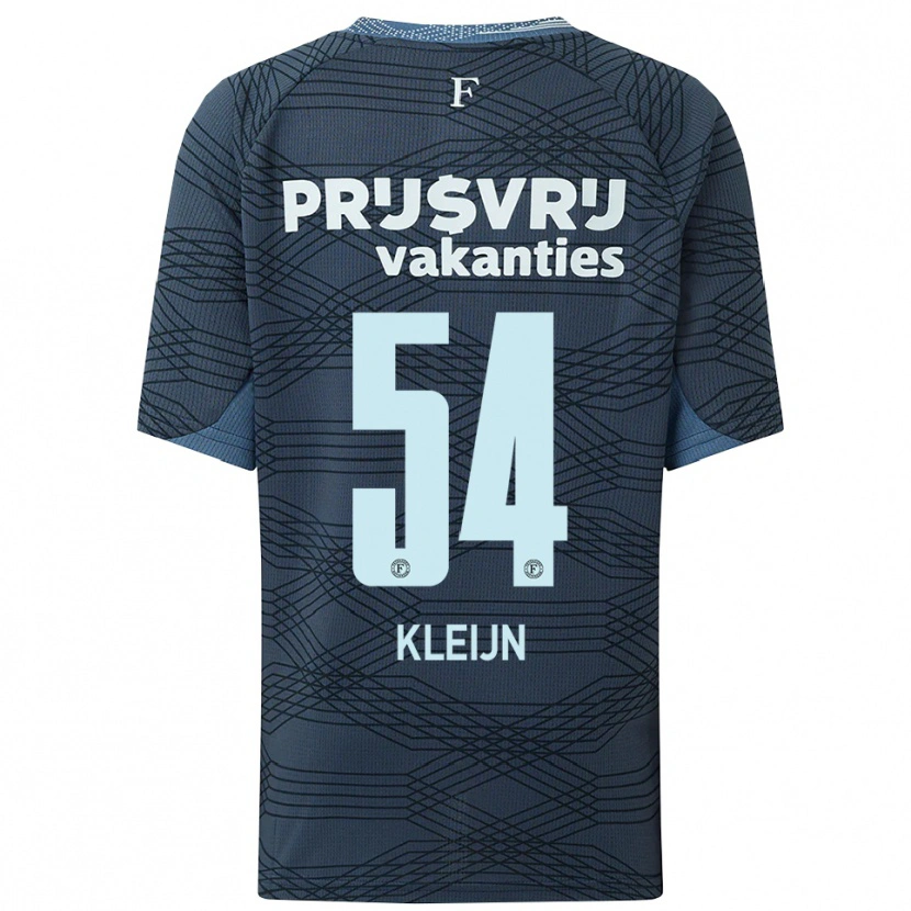 Danxen Enfant Maillot Mike Kleijn #54 Noir Gris Tenues Extérieur 2025/26 T-Shirt