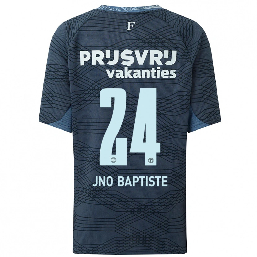 Danxen Enfant Maillot Bridget Jno Baptiste #24 Noir Gris Tenues Extérieur 2025/26 T-Shirt
