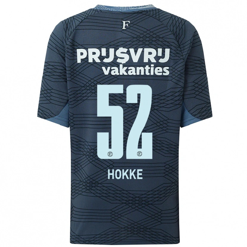 Danxen Enfant Maillot Milan Hokke #52 Noir Gris Tenues Extérieur 2025/26 T-Shirt