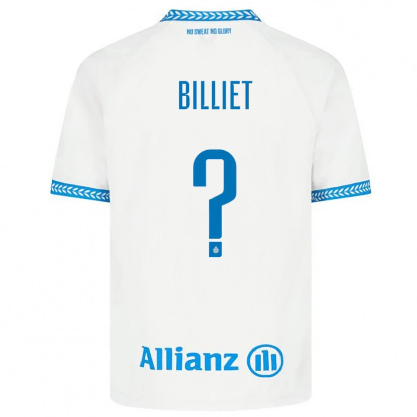 Danxen Enfant Maillot Jonah Billiet #0 Bleu Blanc Tenues Extérieur 2025/26 T-Shirt