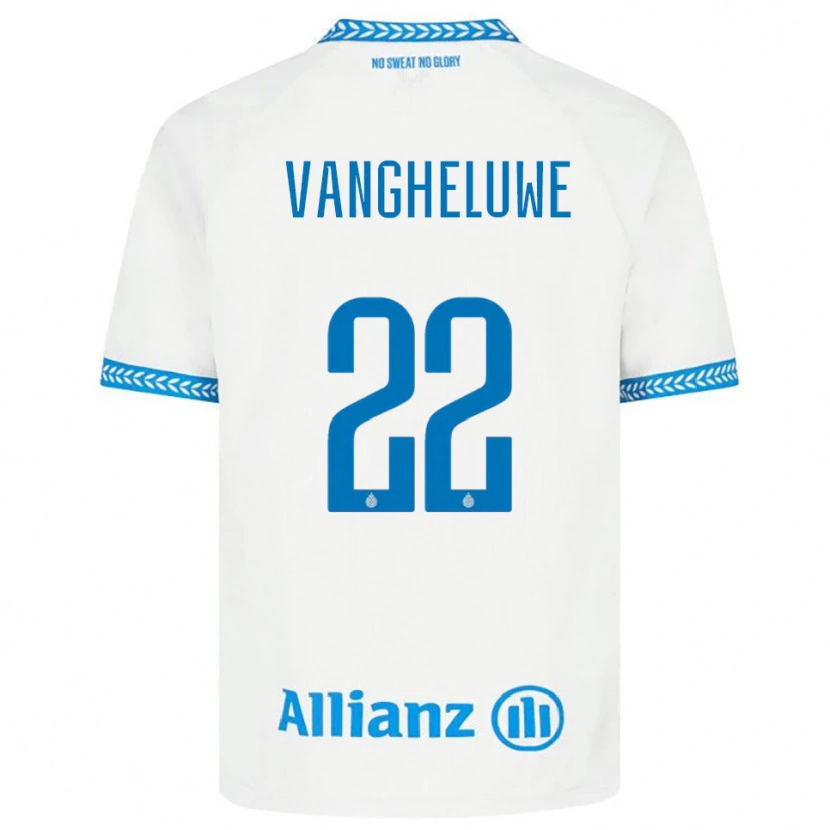 Danxen Enfant Maillot Jody Vangheluwe #22 Bleu Blanc Tenues Extérieur 2025/26 T-Shirt