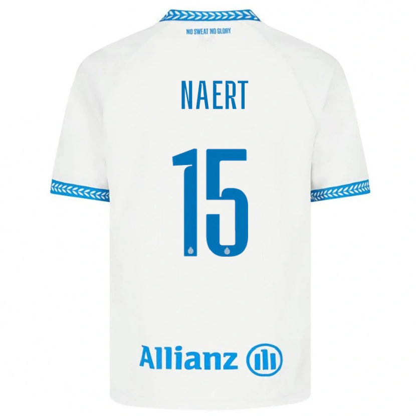 Danxen Enfant Maillot Stan Naert #15 Bleu Blanc Tenues Extérieur 2025/26 T-Shirt
