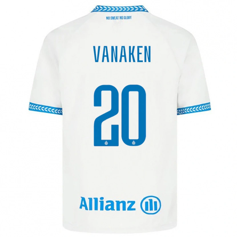 Danxen Enfant Maillot Hans Vanaken #20 Bleu Blanc Tenues Extérieur 2025/26 T-Shirt