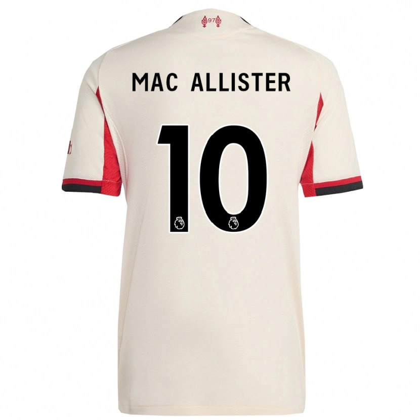 Danxen Enfant Maillot Alexis Mac Allister #10 Blanc Noir Tenues Extérieur 2025/26 T-Shirt