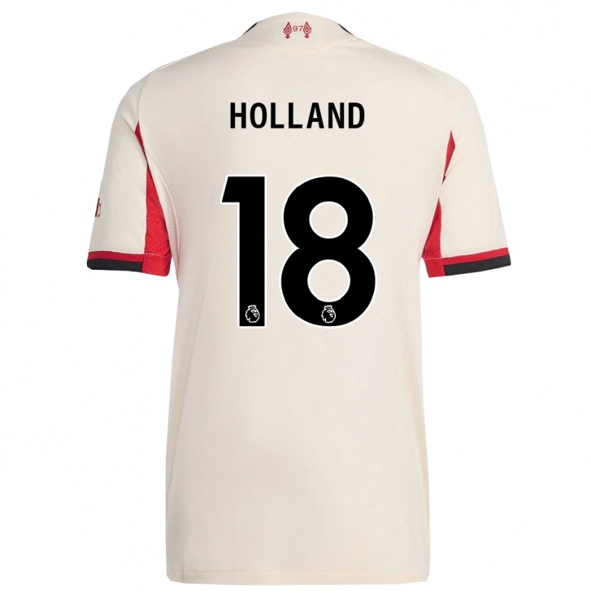Danxen Enfant Maillot Ceri Holland #18 Blanc Noir Tenues Extérieur 2025/26 T-Shirt