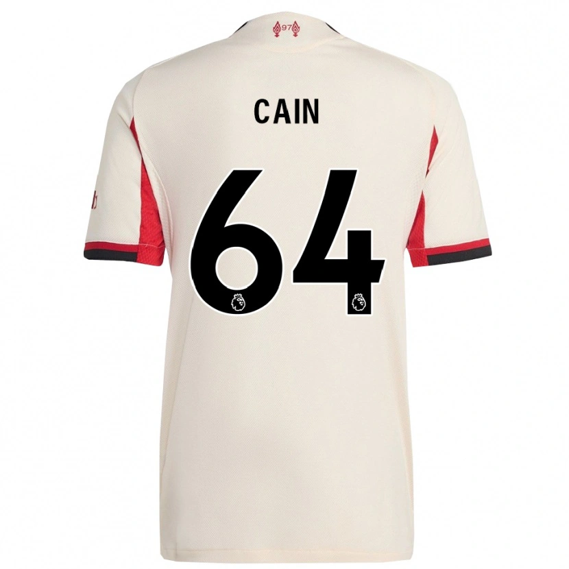 Danxen Enfant Maillot Jake Cain #64 Blanc Noir Tenues Extérieur 2025/26 T-Shirt