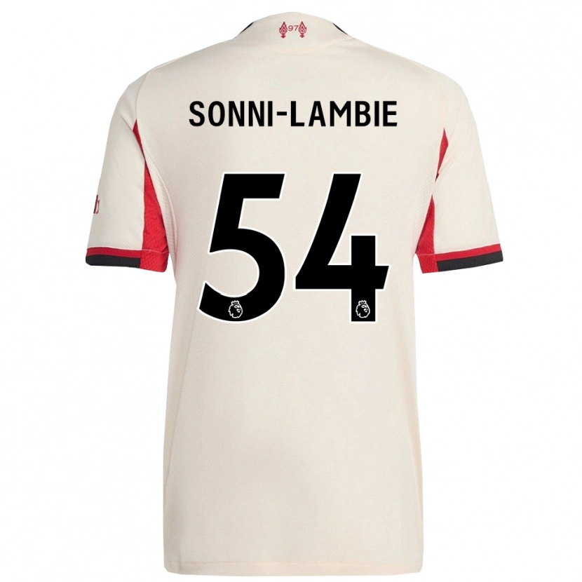 Danxen Enfant Maillot Joshua Sonni-Lambie #54 Blanc Noir Tenues Extérieur 2025/26 T-Shirt