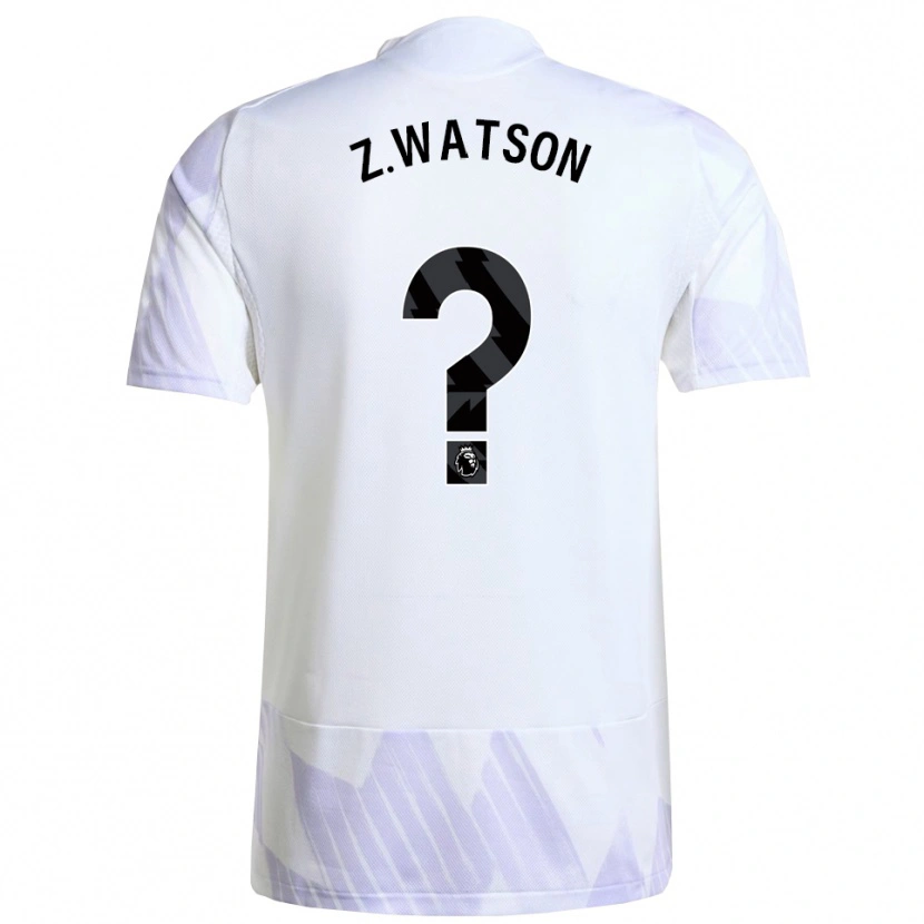 Danxen Enfant Maillot Zac Watson #0 Blanc Violet Violet Tenues Extérieur 2025/26 T-Shirt