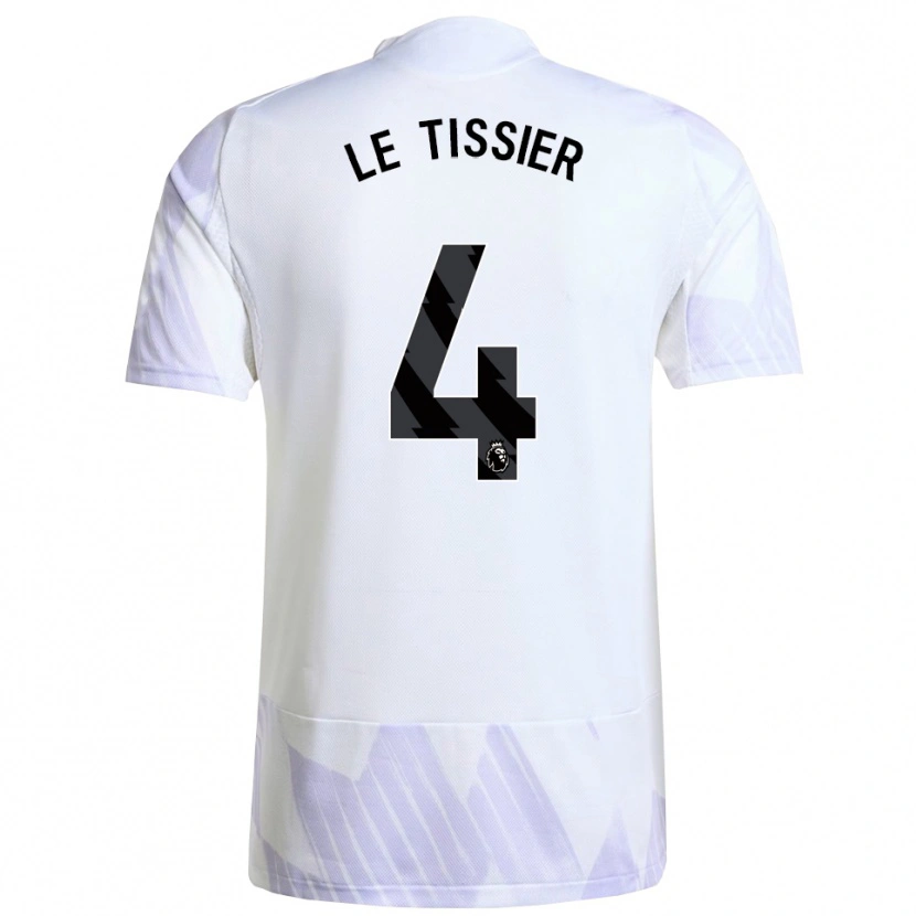 Danxen Enfant Maillot Maya Le Tissier #4 Blanc Violet Violet Tenues Extérieur 2025/26 T-Shirt