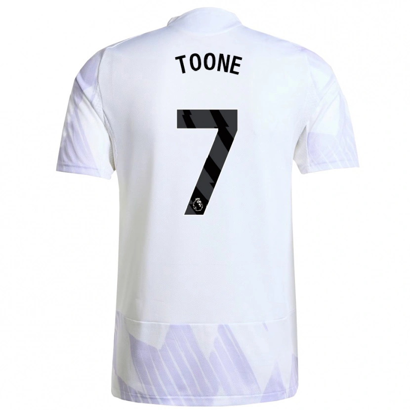 Danxen Enfant Maillot Ella Toone #7 Blanc Violet Violet Tenues Extérieur 2025/26 T-Shirt